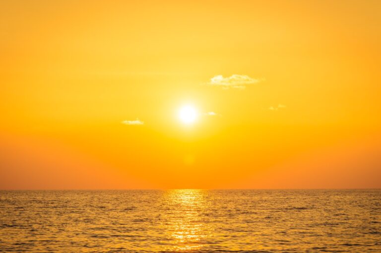 Sunset with sea